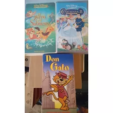 Vhs El Zorro Y El Sabueso Cenicienta Y Don Gato