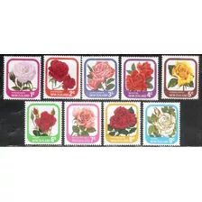 Rosas. Nueva Zelanda. Serie Mint Completa 645/53. 9 Valores