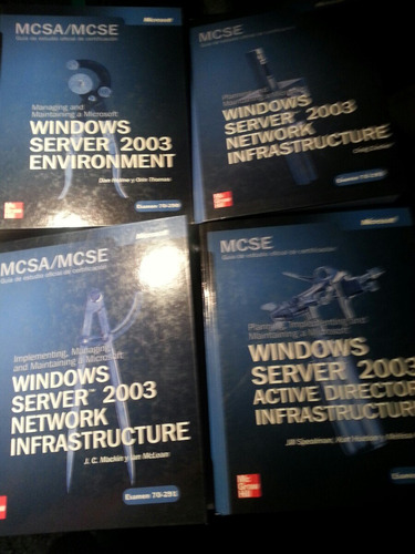 4 Libros Microsoft Windows 2003 Certificacion