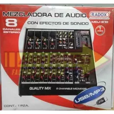 Mezcladora Audio 8 Canales Usb Mdj810 Dxr012546