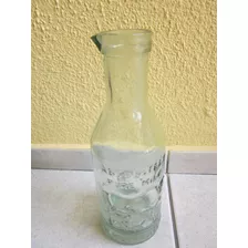 Antigua Botella De Leche Americana 1930 Con Linda Imagen