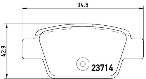 Balatas Traseras Fiat Multipla 100 1.6 16v 99-10 Brembo L. M Foto 2