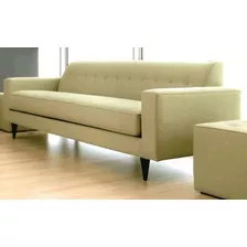 Sillon Sofa New Vintage Premium Tela Chenille Cuerina Pana 