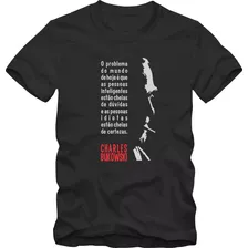 Charles Bukowski Camiseta Tradicional T-shirt Algodão 30.1