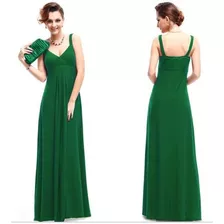 Lindo Vestido Ever Pretty Longo Verde Festa Formatura 