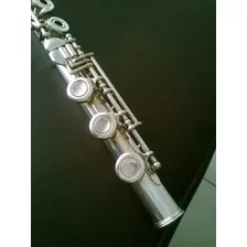 Flauta Transversal Armstrong 80 Prata Maciça Pé Em B