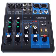 Yamaha Mg06x Consola Mixer Sonido 6 Canales Con Efectos.