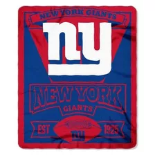 Nfl Gigantes De Nueva York Marque Impreso Fleece Banda Azul 