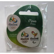 Pins Rio 2016 - Logo Olimpica E Paralimpica - Dupla Oficial