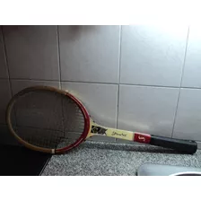 Antigua Raqueta De Tenis Spalding Award Madera Vintage Deco