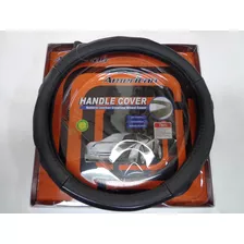 Forros Para Volante 40 Cm Cuero Natural Negro