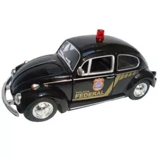 Carrinho Fusca Polícia Federal - Beetle Miniatura Police Vw