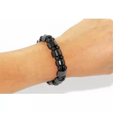 Pulsera Casual Cuentas Y Esferas Negras Pc185