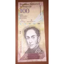 Venezuela - Cédula De 100 Bolívares De 2.015 -