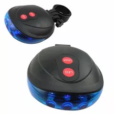 Luz De Bicicleta Ciclovia Caution Laser Tail Light Azul