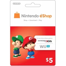 Nintendo Eshop $5 Gift Card - Switch / Lite / Oled