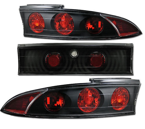 Calaveras Led Negras Para Mitsubishi Eclipse 2000 - 2004