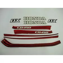 Kit Adesivos Honda Cb450 Dx 1988 Vermelha - Lb00401