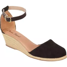 Sandalia Anabela Feminina Espadrille S002