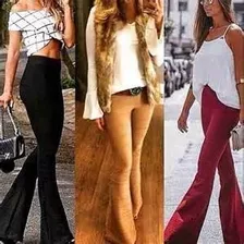 Calça Flare/ Bailaria/ Boca De Sino/ Bandagem Grossa Linda