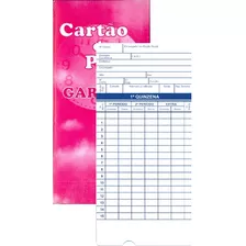 Cartão De Ponto P/ Relógio Topdata Pontto Biash C/nota