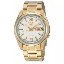 Relógio De Pulso Seiko Snkl58b1-b3kx Cor Da Correia Dourado Cor Do Bisel Dourado Cor Do Fundo Prata