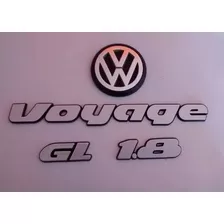 Kit Emblema Traseira Volkswagen Voyage Gl 1.8 91 92 93 94 95
