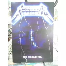 Metallica Ride The Lightning Lindo Quadro Artesanal Madeira