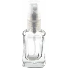 100 Mini Vidro Quadrado 10 Ml Com Válvula Perfume Spray