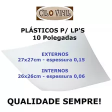 Plásticos Lp Vinil 10 Polegadas - 50 Externos + 50 Internos