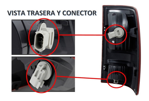 09-19 Dodge Ram Calavera Trasera Con Focos Lado Izquierdo Foto 3