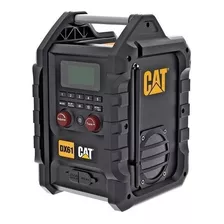 Parlante Inalambrico Bluetooth Cat Radio Am Fm Bateria 18v Color Negro