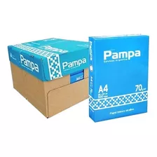 Caja X5 Resmas A4 Pampa 70gr Blancas Papel Obra