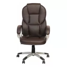  Home Collection Silla Ejecutiva De Oficina Ergonómica Vinipiel De Lujo 355 Gamer Ergonómica Marrón Con Tapizado De Cuero