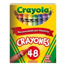 48 Crayones Crayola Estandar Redondos Delgados Escolares