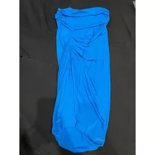 Vestido Strapless Azul. Maria Vázquez