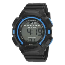 Relógio Mondaine Masculino Digital Preto E Azul 85015g0mvnp1