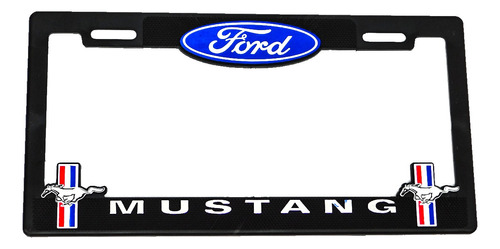  Portaplacas Premium Ford Mustang Juego 2 Piezas Foto 3
