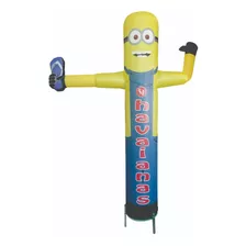 Boneco De Posto Minion, Biruta Personalizada Refil (tecido)