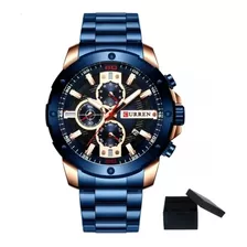 Relógio Masculino Curren Militar De Luxo Quartzo Modelo 8336