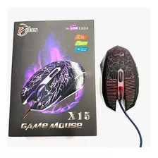 Mouse De Juego Gamer Con Luz Cable Mallado