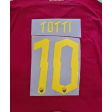 Nome Número Totti 10 Fonte Para Personalização Camisa Roma