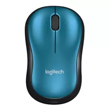 Mouse Inalámbrico Logitech Inalámbrico M185 M185 Azul