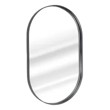 Espelho Oval C/ Moldura Banheiro Quarto Sala 80x50cm Cores