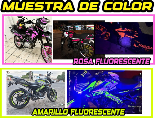 Kit  Calcomanias Fluorescente Completo Honda Navi Nia Mujer Foto 9