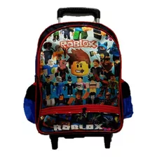 Mochila Roblox Games Infantil Bolsa Escolar Rodinhas