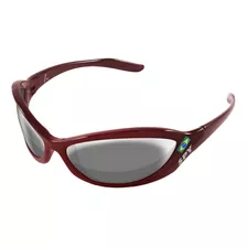 Óculos De Sol Spy 42 - Crato Chocolate Brilho Lente Cinza Espelhada