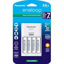 Pilas Recargables Panasonic Eneloop Aa X 4 +cargador 100/240