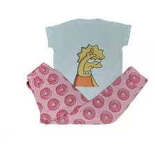 Pijama Mujer Conjunto Stitch Netflix Los Simpson Tik Tok