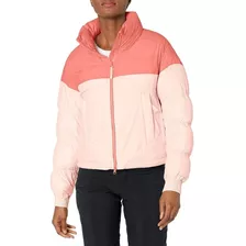 Casaca Columbia Pike Lake Cropped Mujer - Coral Oscuro